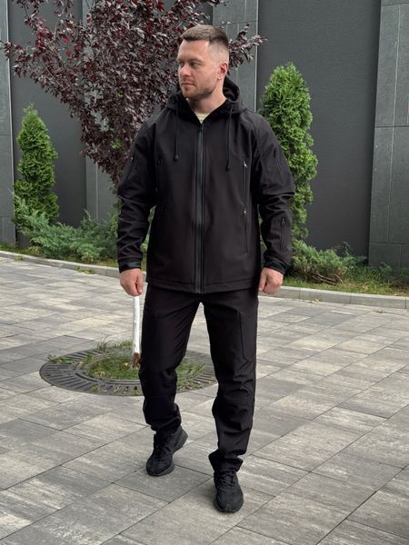 Чоловічий костюм Softshell (Софтшелл) на мікрофлісі з вологозахистом QFUM6 фото
