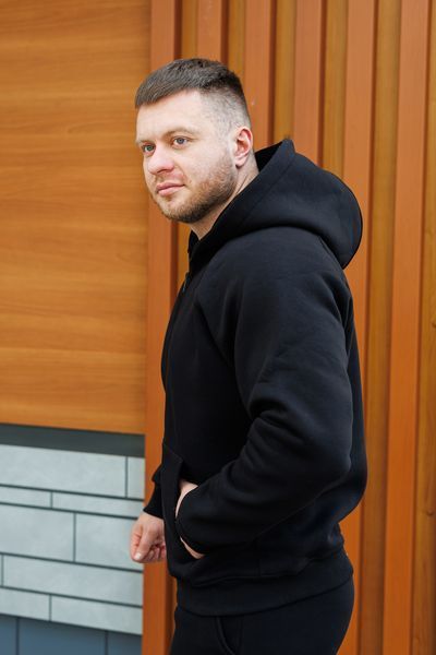 Чоловічий спортивний костюм з флісовим утепленням YAAW6 фото
