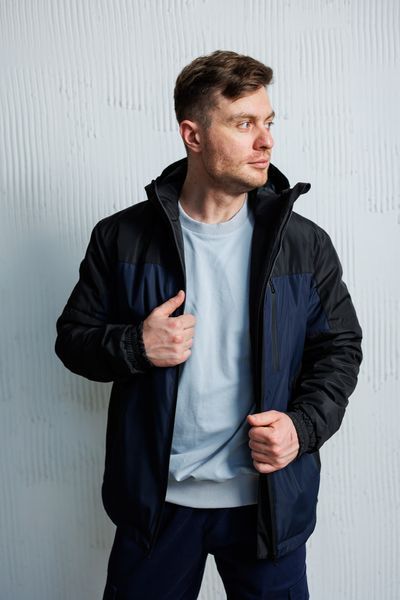 Ветровка куртка мужская спортивная с плащевки 178-3XL фото