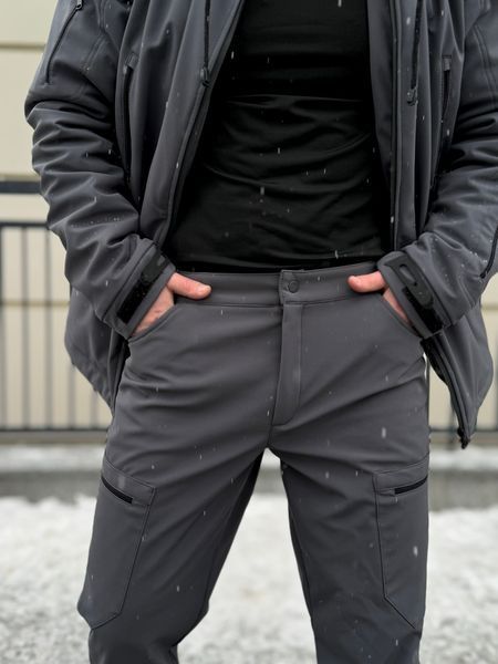 Мужские утеплённые брюки Trek из Softshell (Софтшелл) с флисом 845824 фото