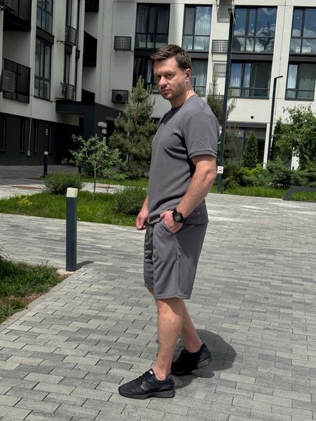 Мужской летний комплект, футболка + шорты из турецкого хлопка sfml5-3xl фото