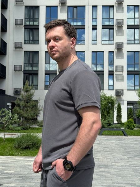 Мужской летний комплект, футболка + шорты из турецкого хлопка sfml5-3xl фото